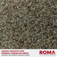 Imagem de REVESTIMENTO CRISTAL GRANITO CAFE IMPERIAL VERMELHO MEDIO 23 KG - ROMA